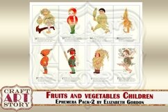 Fruits Children Ephemera Pack-2,Fruits girls Printable kit Product Image 3