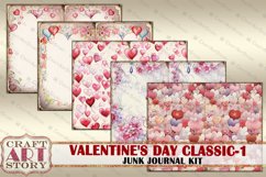 Valentine&#039;s Day-1 classic Junk Journal Kit,Printable Collage Product Image 5