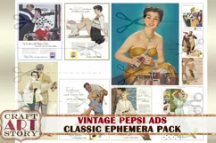 Vintage Images Magazine digital Ads papers,Advertising Art Product Image 4
