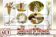 Language of Flowers Ephemera Pack,Printable kit vintage art Product Image 4