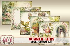 Summer Fairy Junk Journal Pages,scrapbook papers Product Image 4