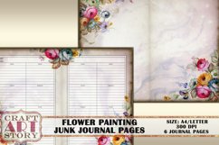 Flower painting Junk Journal Pages,picture collage Product Image 2