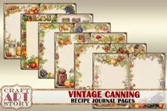 Vintage Cookery Recipe food junk journal,canning cookbook Product Image 4