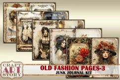 Old fashion Victorian Lady Junk Journal Kit part 3 Product Image 4