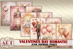 Valentines Day romantic Junk Journal Kit printable,scrapbook Product Image 4