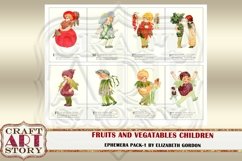 Fruits Children Ephemera Pack-1,Fruits girls Printable kit Product Image 4