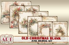 Vintage Old Christmas Blank Junk Journal Kit,Printable Product Image 4