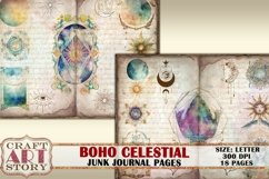 Boho Celestial Junk Journal pages,Astrology and Astronomy Product Image 4