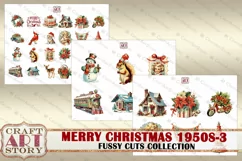 Merry Christmas Fussy-3 Cuts Collection 1950s,digital Product Image 4