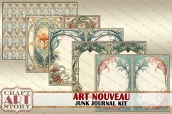 Art Nouveau Junk Journal Pages,Elegance 1900s scrapbook Product Image 4