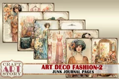 Art Deco fashion Lady Junk Journal Kit part 2 Product Image 4