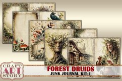 Green Witch Forest druids junk journal watercolor Kit-1 Product Image 4
