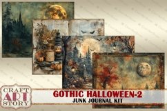 Vintage Gothic Halloween junk journal kit-2,ephemera Product Image 4