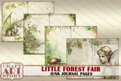 Little Forest Fairy fantasy Junk Journal Pages,fairies Product Image 4