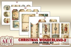 Vintage Christmas wonderland-2 Junk Journal Kit,Printable Product Image 4