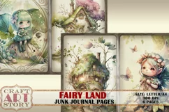 Fairy Land junk journal Pages,picture collage Product Image 4