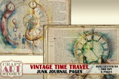 Grunge junk fantasy journal Pages,Time Travel,antique papers Product Image 4