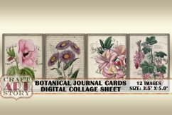 Botanical Journal Cards,Digital paper Product Image 4