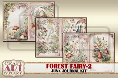 Forest Fairy fantasy Junk Journal Pages,fairies papers-2 Product Image 4
