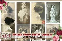 Vintage digital Photo PRETTY LADIES,edwardian women old Product Image 3