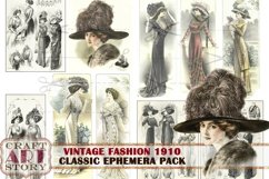 Vintage fashion 1910,Edwardian style Ephemera Pack Product Image 6