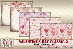 Valentine&#039;s Day-2 classic Junk Journal Kit,Printable Collage Product Image 4