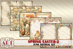 Vintage Spring Easter-2 junk journal Kit,Digital picture Product Image 4