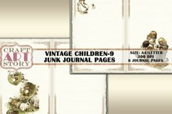 Vintage Children-9 Journal Pages ROUND ROBIN Product Image 4