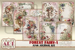 Forest Fairy fantasy Junk Journal Pages,fairies papers-1 Product Image 4