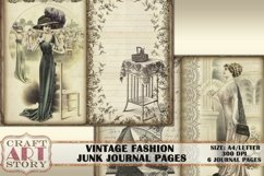 Vintage Fashion Ladies 1910 Junk Journal Printable Collage Product Image 2