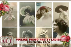 Vintage digital Photo PRETTY LADIES,edwardian women Product Image 4