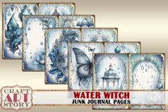 Water Witch Junk Journal Pages,scrapbook digital papers Product Image 4