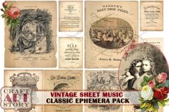 Vintage digital Sheet Music Cover art Ephemera Pack Product Image 3