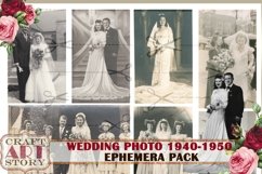 Vintage Wedding old Photo,ephemera album 1940-1950,digital Product Image 4