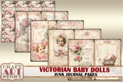 Victorian Baby dolls Junk Journal Kit,Vintage Collage Product Image 4