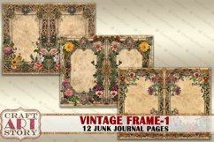 Vintage borders frame Junk Journal Pages-1,Decorative Product Image 4