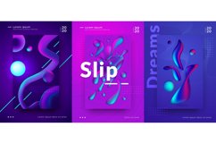 Gradient poster. Cover design with abstract minimal shapes, Product Image 1