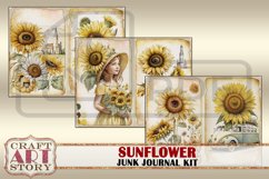 Sunflower fantasy Junk Journal Pages, printables papers Product Image 5