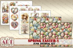 Vintage Spring Easter junk journal Kit,Digital picture Product Image 5