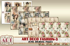 Art Deco fashion Lady Junk Journal Kit part 3 Product Image 5