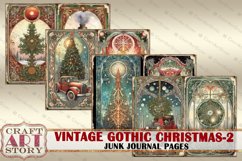 Vintage Gothic Christmas-2 Junk Journal Pages,magic Product Image 5