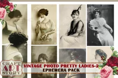 Vintage digital Photo PRETTY LADIES,edwardian women old Product Image 5