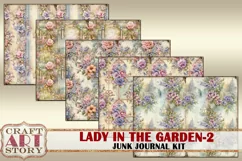 Vintage Ladies garden-2 Junk Journal Kit,victorian ephemera Product Image 5
