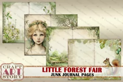 Little Forest Fairy fantasy Junk Journal Pages,fairies Product Image 5