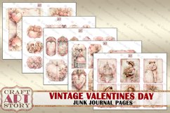 Vintage Valentines Day Junk Journal Kit printable,scrapbook Product Image 5