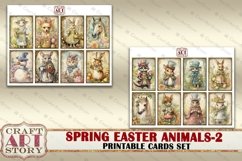 Vintage Spring Easter printable cards set-2 printables Product Image 5