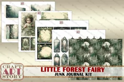 Little Forest Fairy fantasy Junk Journal Pages-2,fairies Product Image 5