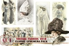 Vintage fashion 1910,Edwardian style Ephemera Pack Product Image 5