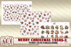 Merry Christmas Fussy-3 Cuts Collection 1950s,digital Product Image 5