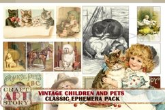 Children Book Illustration Ephemera Pack,Printable kit Product Image 6
